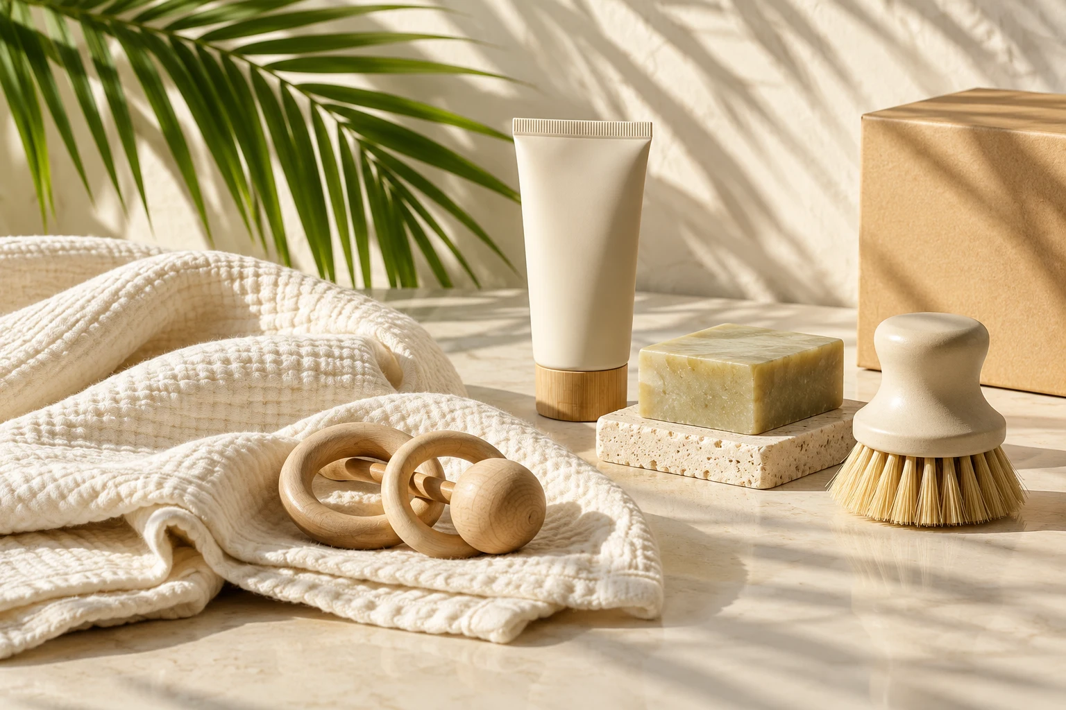A sunlit arrangement of family and household essentials